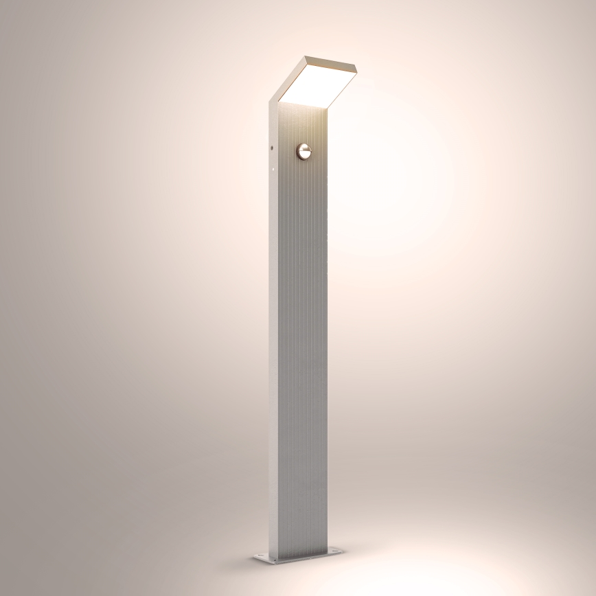 Brilagi - уличный светодиодный светильник с датчиком RIANO LED/8W/230V серебристый IP65