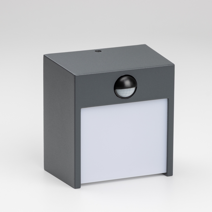 Brilagi - Светильник уличный настенный с датчиком TERNI LED/12W/230V антрацит IP44