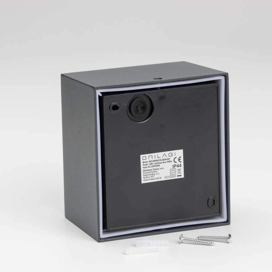 Brilagi - Светильник уличный настенный с датчиком TERNI LED/12W/230V антрацит IP44