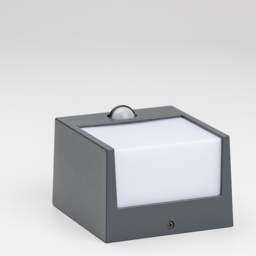 Brilagi - Светильник уличный настенный с датчиком TERNI LED/12W/230V антрацит IP44