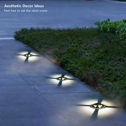 Brilagi - LED наружный встраиваемый светильник для проезда GROUNDRAY LED/1W/230V черный IP67
