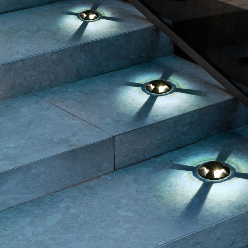 Brilagi - LED наружный встраиваемый светильник для проезда GROUNDRAY LED/1W/230V черный IP67