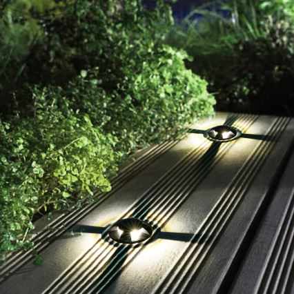 Brilagi - LED наружный встраиваемый светильник для проезда GROUNDRAY LED/1W/230V черный IP67