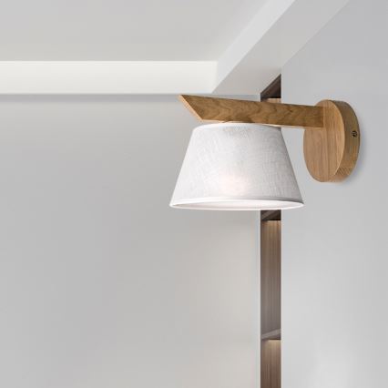 Brilagi - LED  Настенный светильник ANTHONY 1xE14/40W/230V дуб/белый