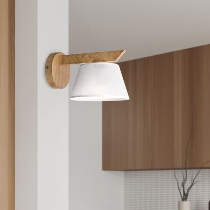 Brilagi - LED  Настенный светильник ANTHONY 1xE14/40W/230V дуб/белый