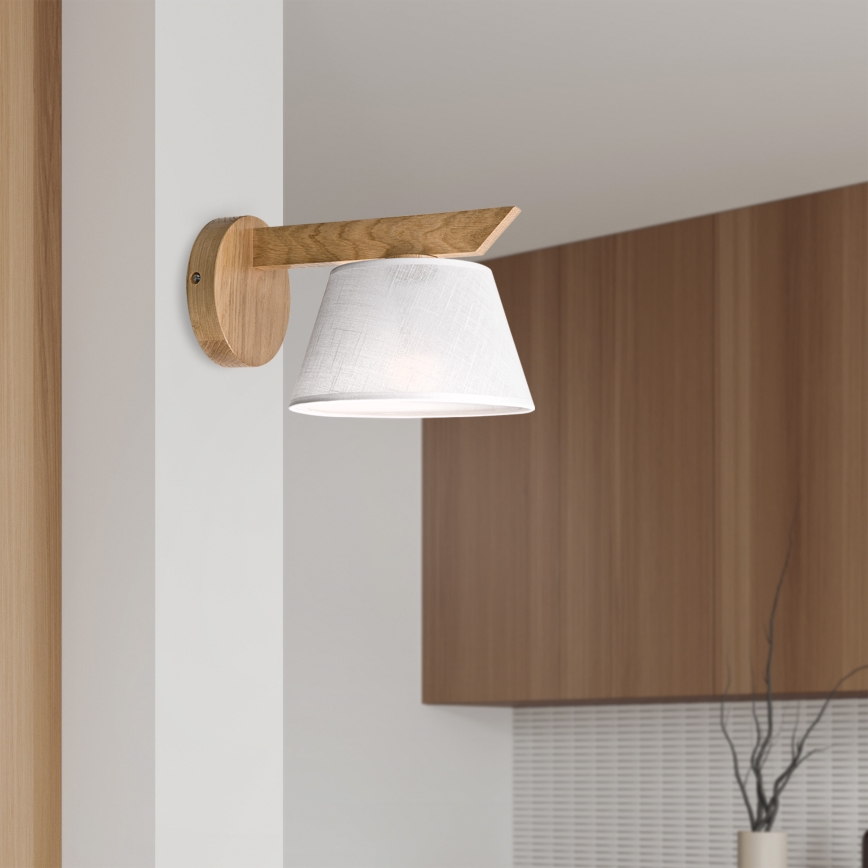Brilagi - LED  Настенный светильник ANTHONY 1xE14/40W/230V дуб/белый
