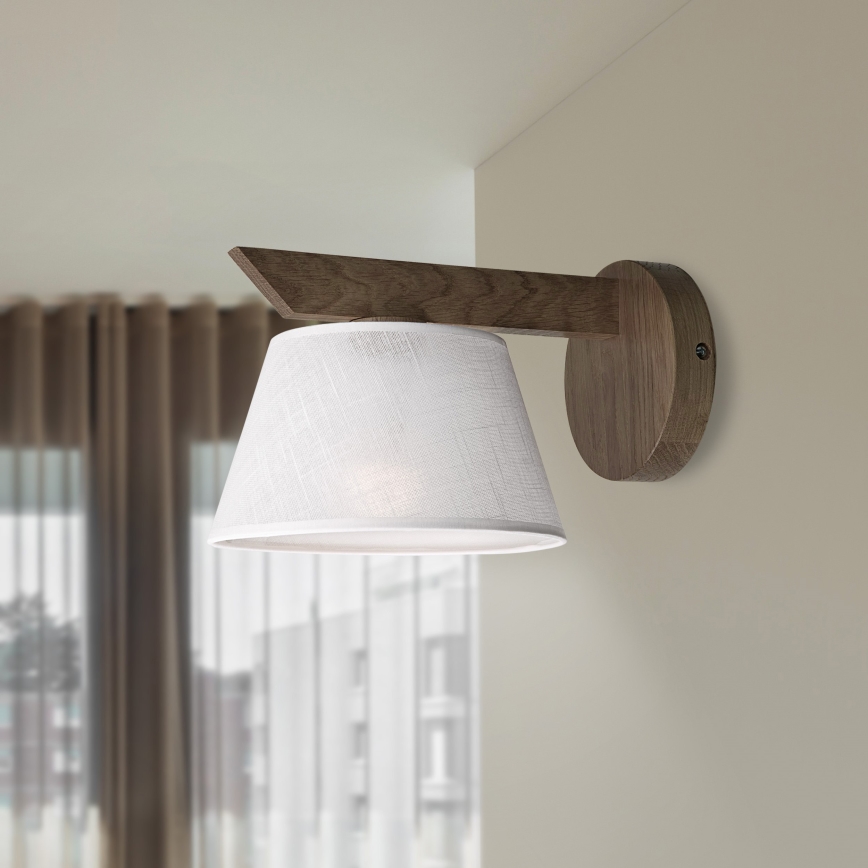 Brilagi - Светильник настенный LED ANTHONY 1xE14/40W/230V дуб орех/белый