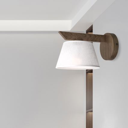 Brilagi - Светильник настенный LED ANTHONY 1xE14/40W/230V дуб орех/белый