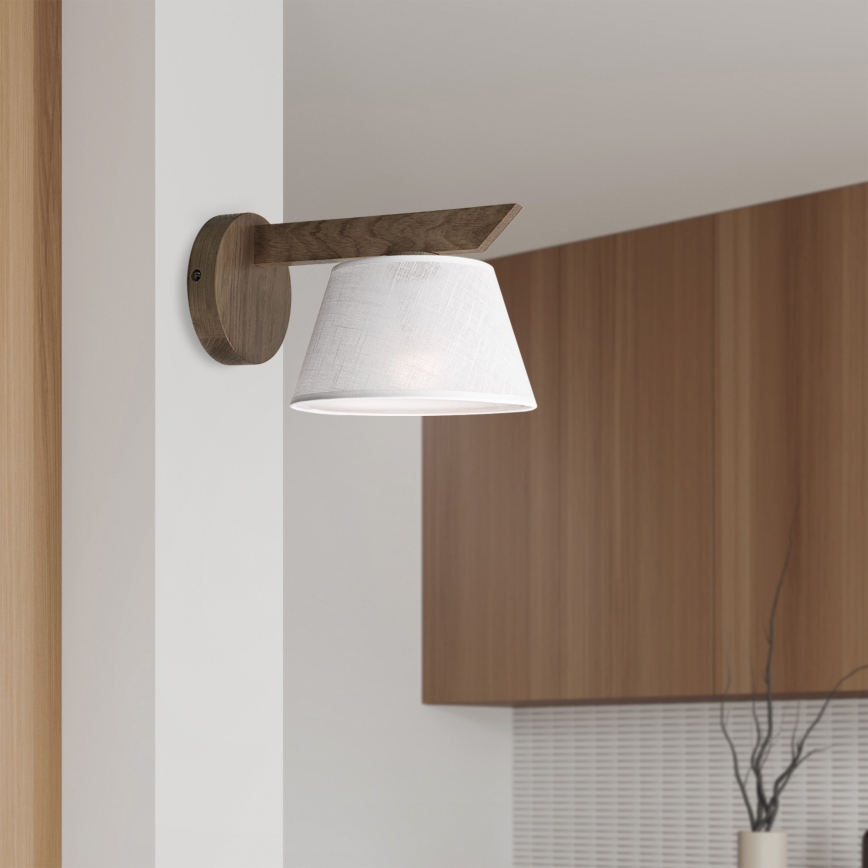 Brilagi - Светильник настенный LED ANTHONY 1xE14/40W/230V дуб орех/белый