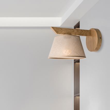 Brilagi - LED  Настенный светильник ANTHONY 1xE14/40W/230V дуб/бежевый
