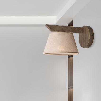 Brilagi - Светильник настенный LED ANTHONY 1xE14/40W/230V дуб орех/бежевый