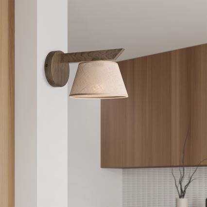 Brilagi - Светильник настенный LED ANTHONY 1xE14/40W/230V дуб орех/бежевый