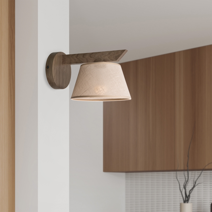 Brilagi - Светильник настенный LED ANTHONY 1xE14/40W/230V дуб орех/бежевый