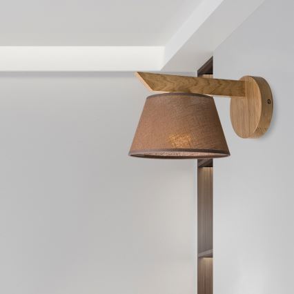 Brilagi - LED  Настенный светильник ANTHONY 1xE14/40W/230V дуб/коричневый