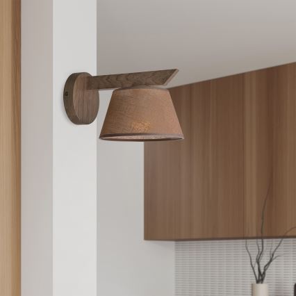 Brilagi - Светильник настенный LED ANTHONY 1xE14/40W/230V дуб орех/коричневый