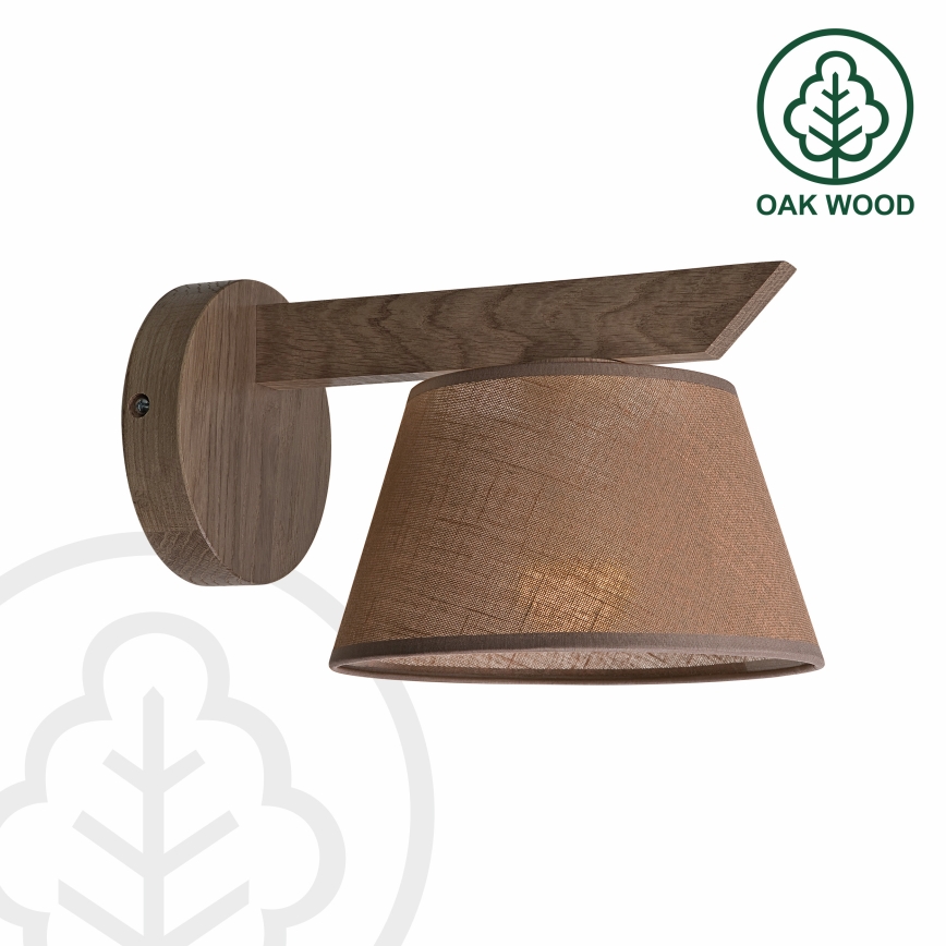 Brilagi - Светильник настенный LED ANTHONY 1xE14/40W/230V дуб орех/коричневый