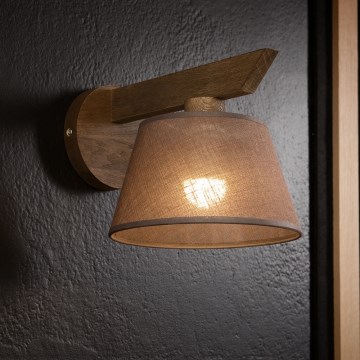 Brilagi - LED  Настенный светильник ANTHONY 1xE14/40W/230V дуб/коричневый