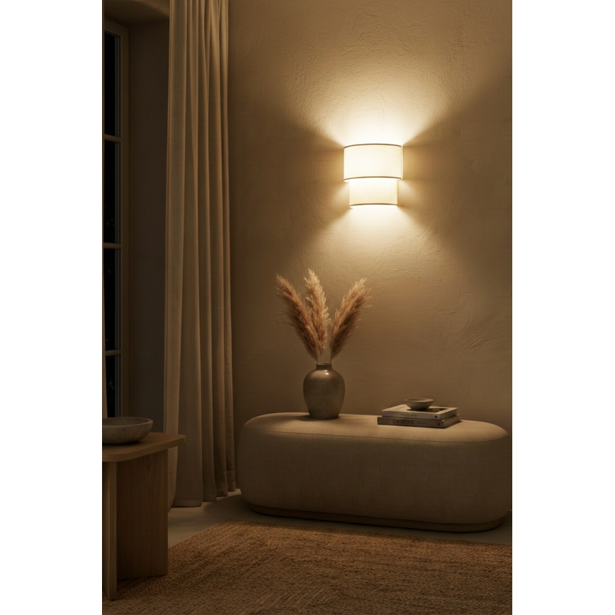 Brilagi - LED настенный светильник BOHO ECO 1xE27/10W/230V кремовый