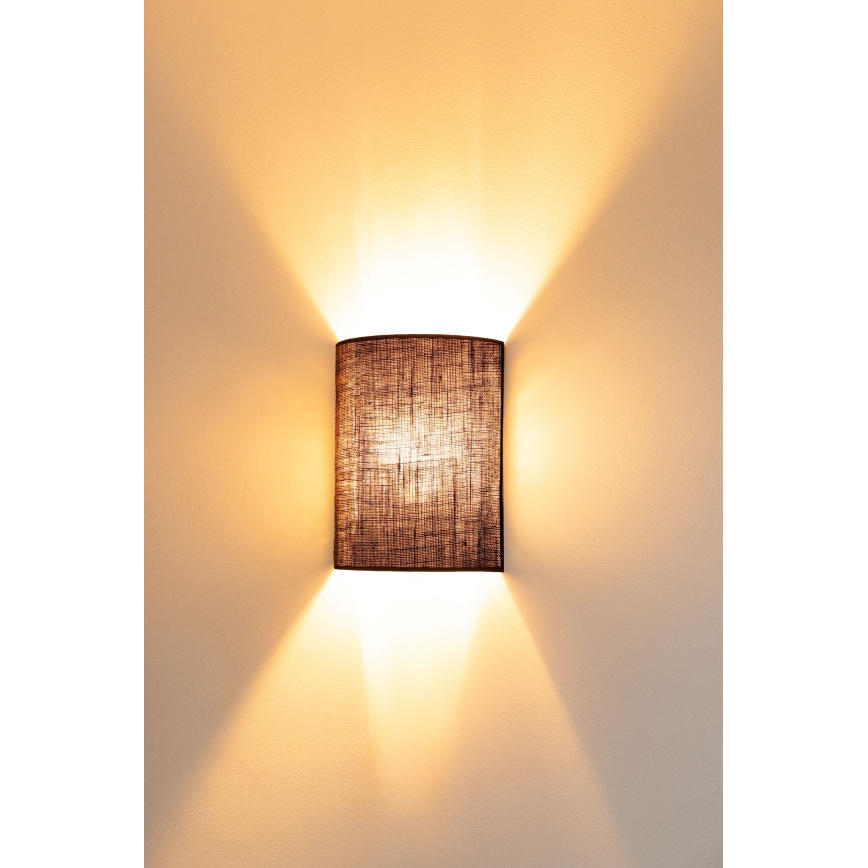 Brilagi - LED настенный светильник BOHO STYLE 1xE27/15W/230V коричневый