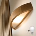 BRILAGI - LED настенный светильник CARVALHO 1xE27/15W/230V дуб