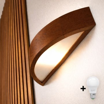 Brilagi - LED настенный светильник CARVALHO 1xE27/15W/230V дуб/вишня