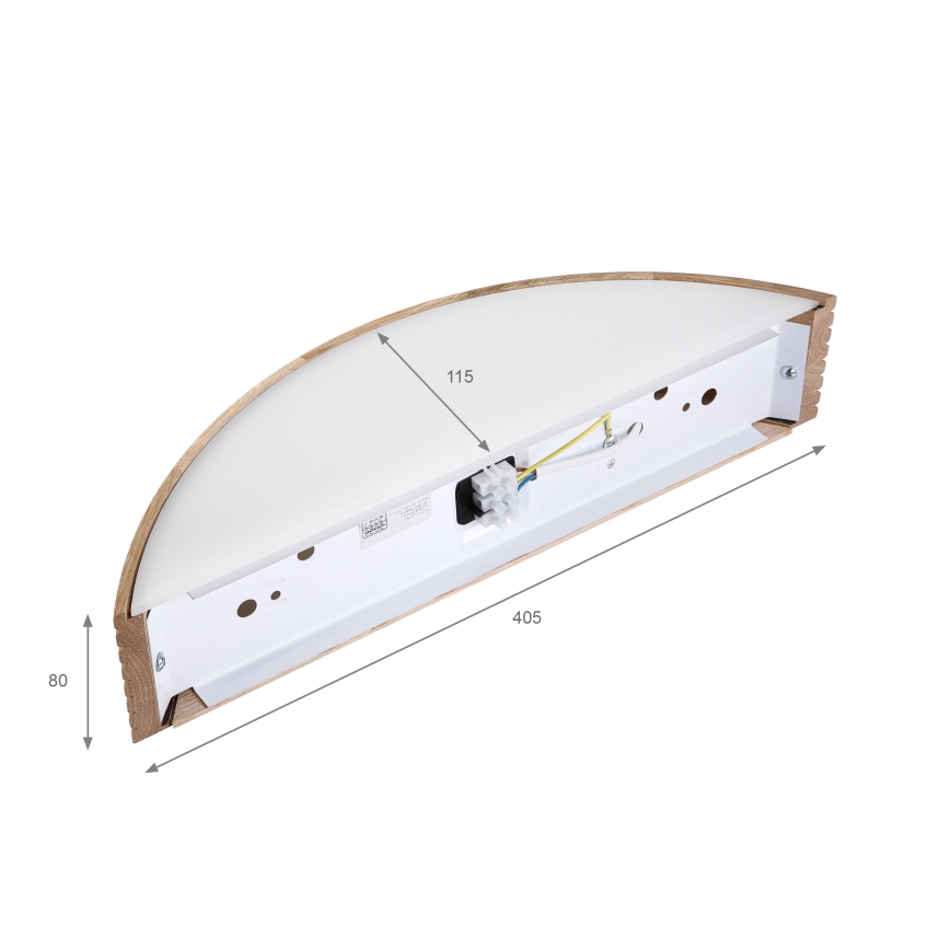 Brilagi - LED настенный светильник CARVALHO MODERN 1xE27/60W/230V дуб