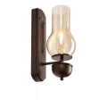 Brilagi - LED Настенный светильник COTTAGE 1xE14/40W/230V бук/коричневый