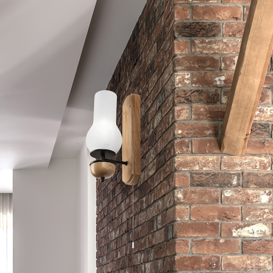 Brilagi - LED Настенный светильник COTTAGE 1xE14/40W/230V дуб/белый