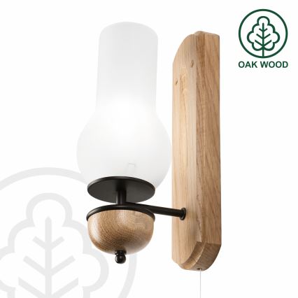 Brilagi - LED Настенный светильник COTTAGE 1xE14/40W/230V дуб/белый