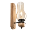 Brilagi - LED Настенный светильник COTTAGE 1xE14/40W/230V дуб/коричневый