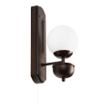Brilagi - LED Настенный светильник COTTAGE 1xG9/40W/230V бук/белый