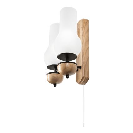 Brilagi - LED Настенный светильник COTTAGE 2xE14/40W/230V дуб/белый