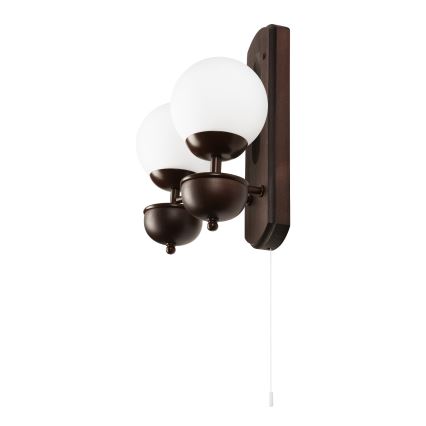 Brilagi - LED Настенный светильник COTTAGE 2xG9/40W/230V бук/белый