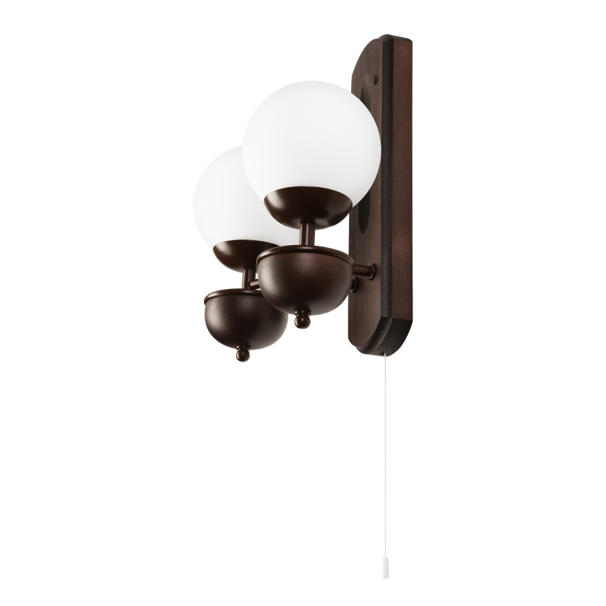 Brilagi - LED Настенный светильник COTTAGE 2xG9/40W/230V бук/белый