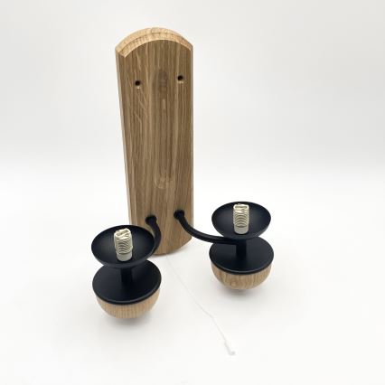 Brilagi - LED Настенный светильник COTTAGE 2xG9/40W/230V дуб/белый