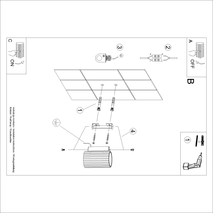 Brilagi - LED настенный светильник CRESTO 1xGU10/10W/230V 10 cm зелёный