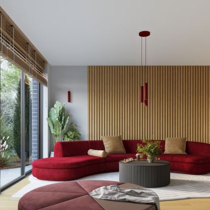 Brilagi - LED настенный светильник CRESTO 1xGU10/10W/230V 10 см бордовый