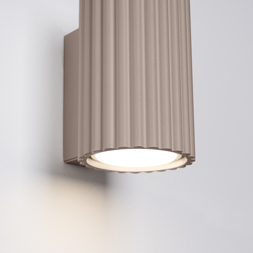 Brilagi - LED настенный светильник CRESTO 1xGU10/10W/230V 10 см тауп