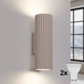 Brilagi - LED настенный светильник CRESTO 2xGU10/10W/230V 20 см тауп