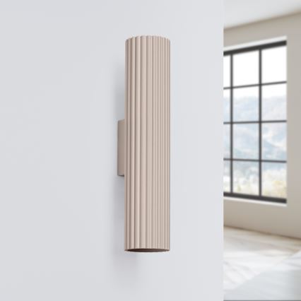 Brilagi - LED настенный светильник CRESTO 2xGU10/10W/230V 30 см тауп