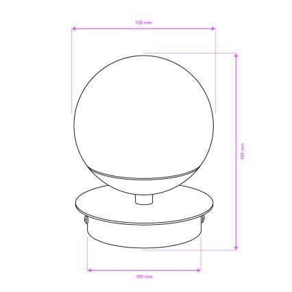 Brilagi - LED настенный светильник для ванной BALL, 6 Вт, 230 В, 3000/4000/6500 К, IP44, полированный хром