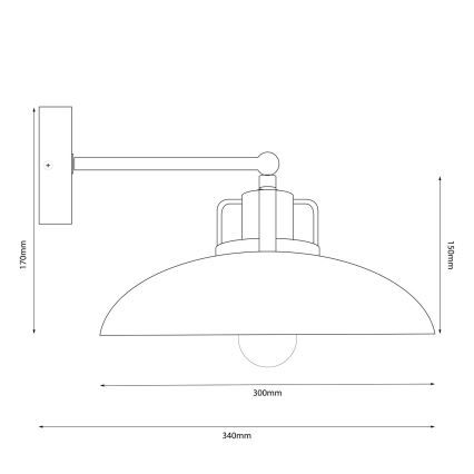 Brilagi - LED Настенный светильник FLAMENGO 1xE27/60W/230V белый