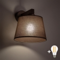 BRILAGI - LED настенный светильник LATTE 1xE27/15W/230V сосна/коричневый