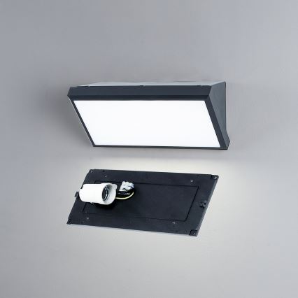 Brilagi - светодиодный диммируемый наружный настенный светильник TRIANGLE 1xE27/6W/230V 2700-6500K IP65 антрацит