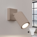 Brilagi - LED настенный точечный светильник CRESTO 1xGU10/10W/230V тауп
