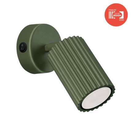 Brilagi - LED настенный точечный светильник CRESTO 1xGU10/10W/230V зелёный