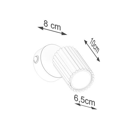 Brilagi - LED настенный точечный светильник CRESTO 1xGU10/10W/230V зелёный