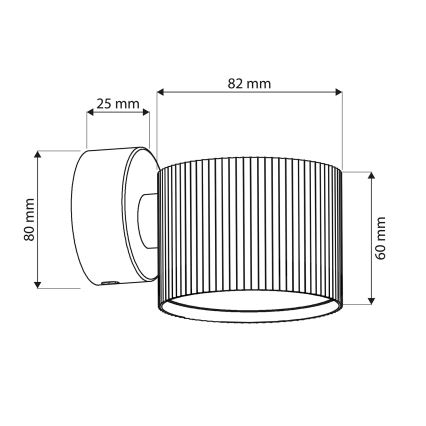 Brilagi - LED Настенный точечный светильник STRIPY 1xGX53/15W/230V белый