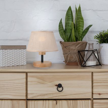 Brilagi - LED Настільна лампа ANTHONY 1xE14/40W/230V дуб/бежевий