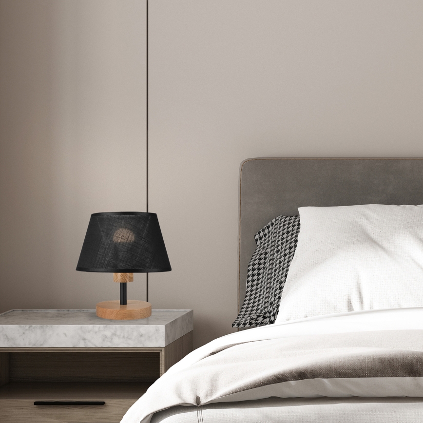 Brilagi - LED Настільна лампа ANTHONY 1xE14/40W/230V дуб/чорний